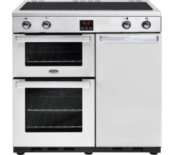 BELLING Gourmet 90Ei Professional Electric Induction Range Cooker - Stainless Steel